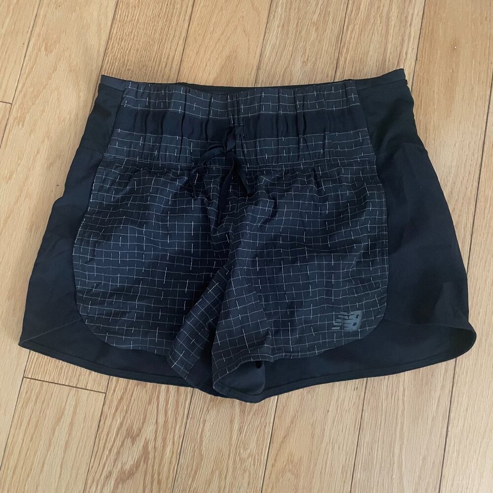 new balance high waist 3'' reflective running short